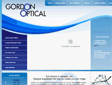 Tablet Screenshot of gordonoptical.com